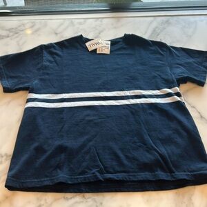 Brandy Melville Joh Galt navy tee with white stripes